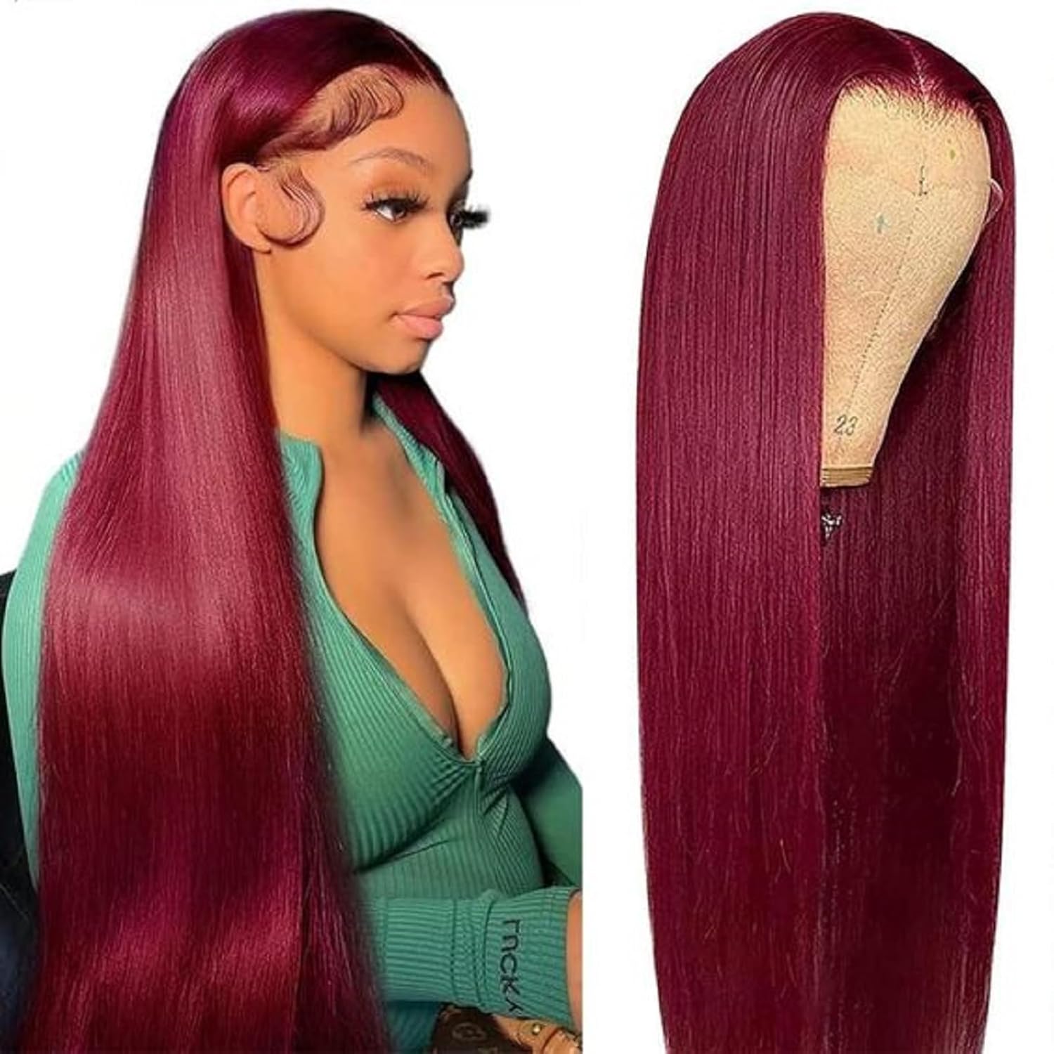 Straight Lace Front Wigs Human Hair 13x4 HD Transparent Lace Front Human Hair Wigs for Black Women Glueless Brazilian Virgin Hair Lace Frontal Wig 180% Density Pre Plucked with Baby Hair Hairline
