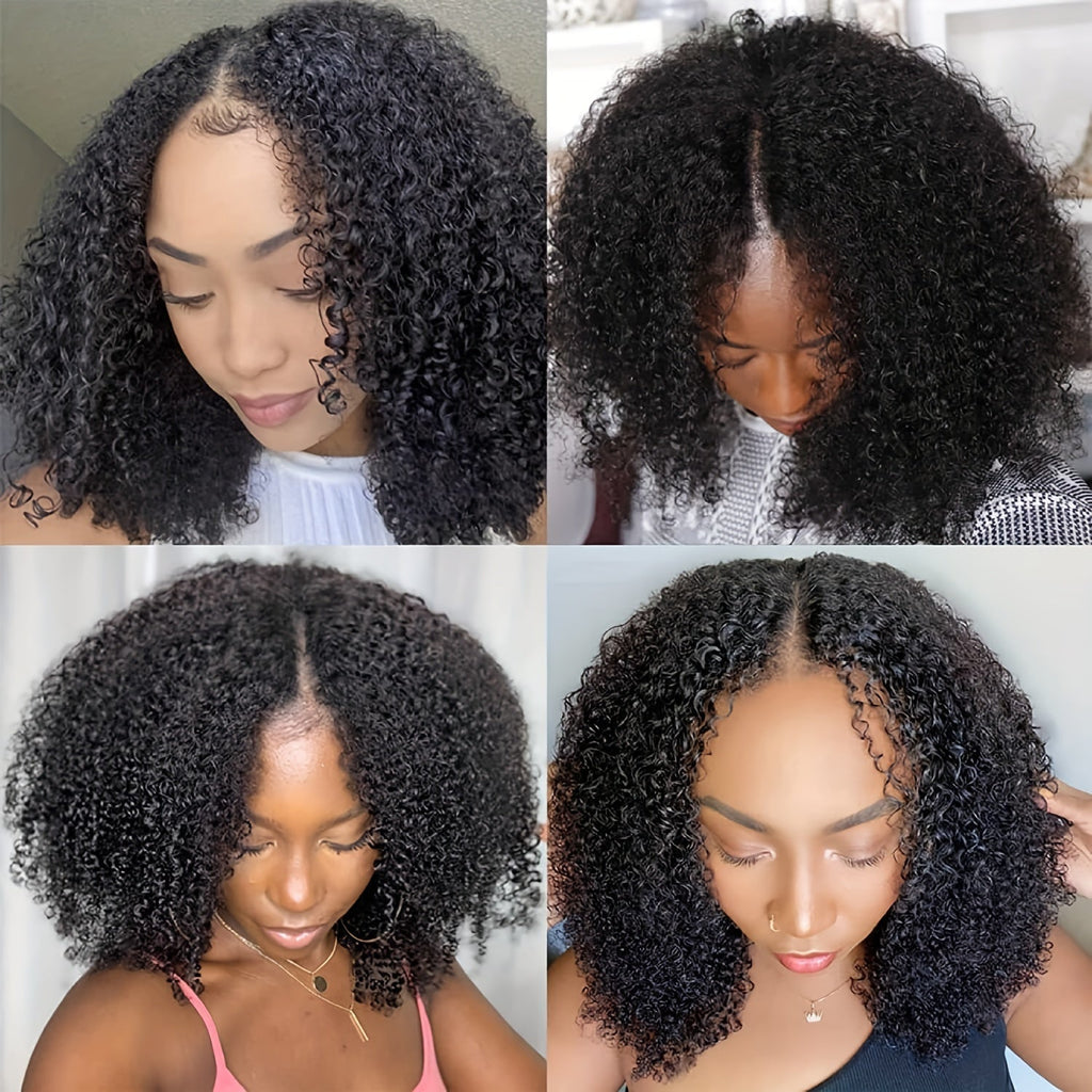 Kinky Curly | No Glue or Sew In Required | Density: 150%