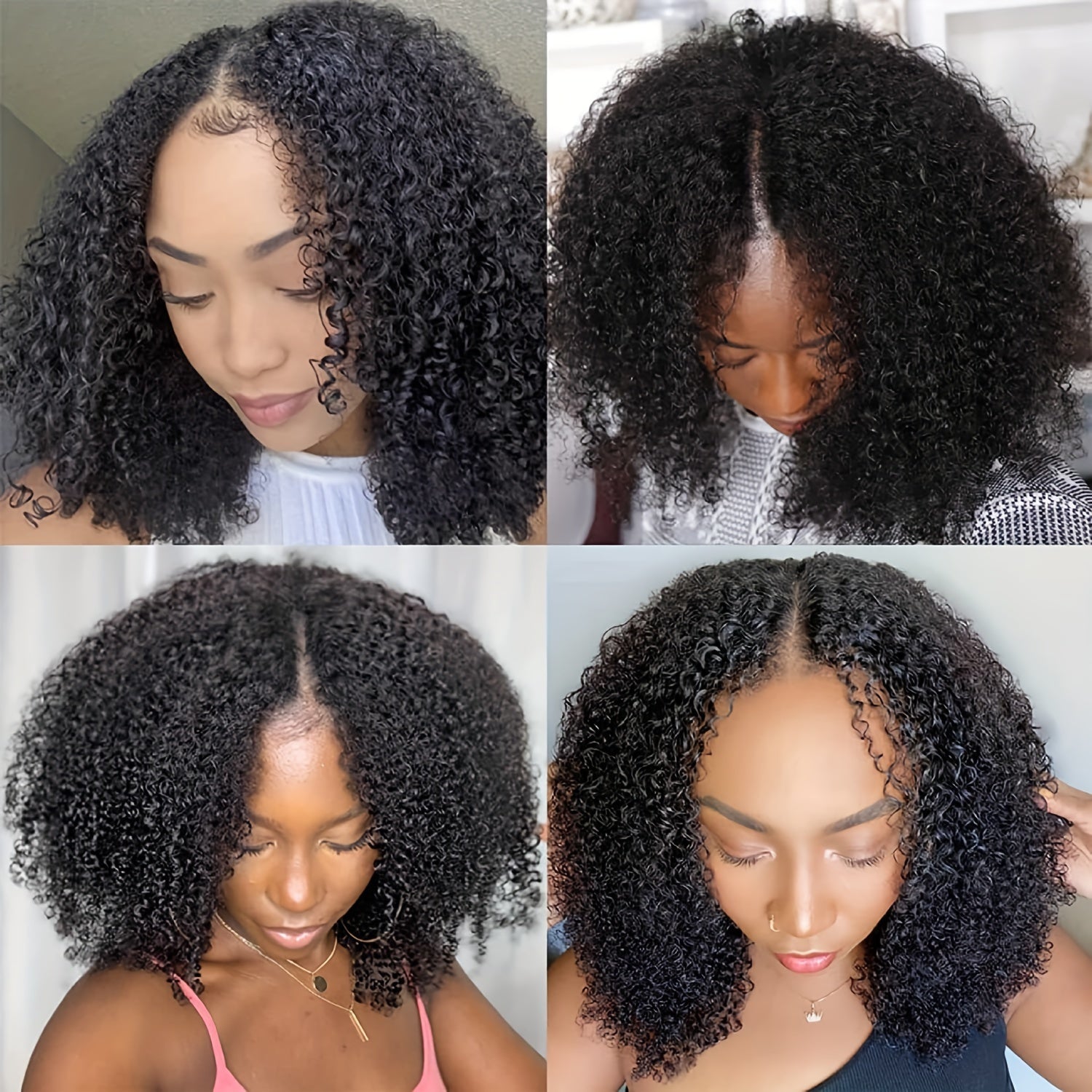Kinky Curly | No Glue or Sew In Required | Density: 150%