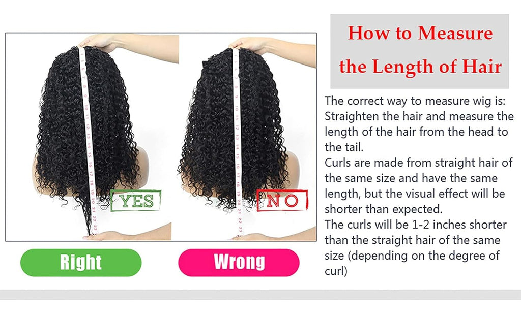 XSY Headband Wig Human Hair Deep Wave 16 Inch Curly Headband Wigs Glueless No Lace Front Wigs for Black Women Deep Curly Headband Half Wigs 150% Density Natural Color