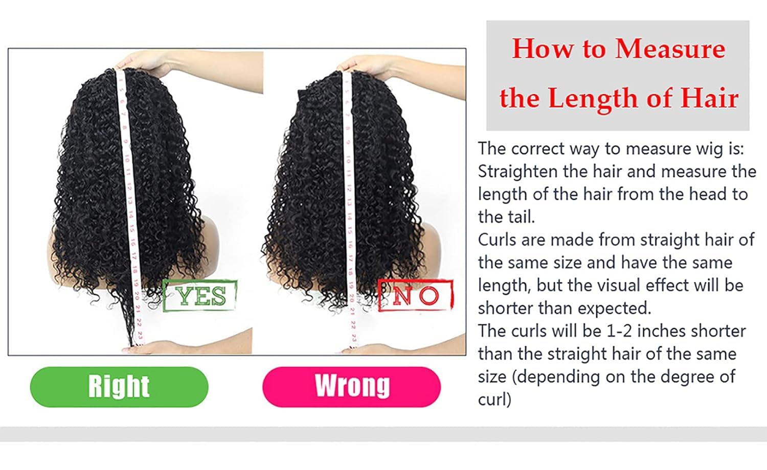XSY Headband Wig Human Hair Deep Wave 16 Inch Curly Headband Wigs Glueless No Lace Front Wigs for Black Women Deep Curly Headband Half Wigs 150% Density Natural Color