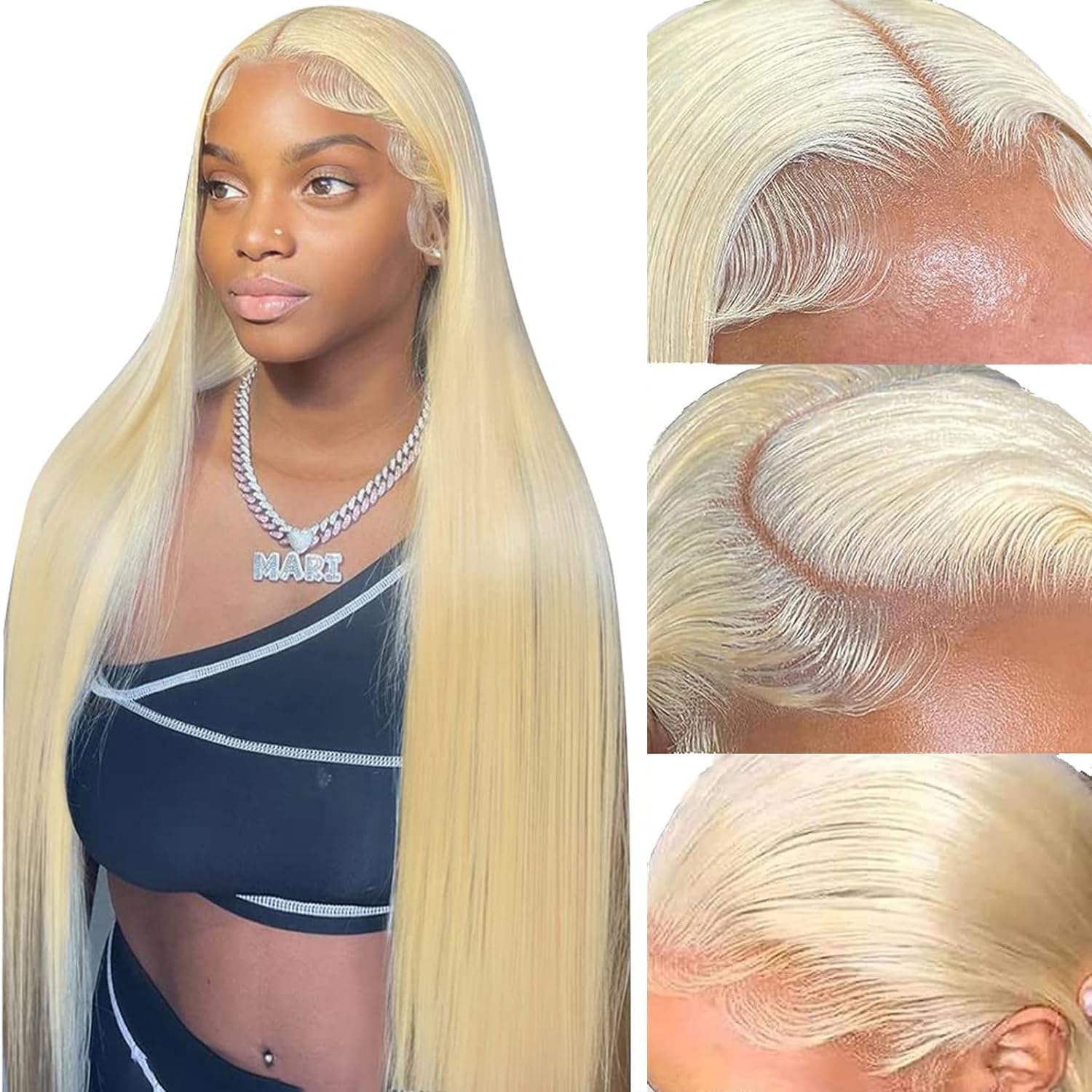Straight Lace Front Wigs Human Hair 13x4 HD Transparent Lace Front Human Hair Wigs for Black Women Glueless Brazilian Virgin Hair Lace Frontal Wig 180% Density Pre Plucked with Baby Hair Hairline