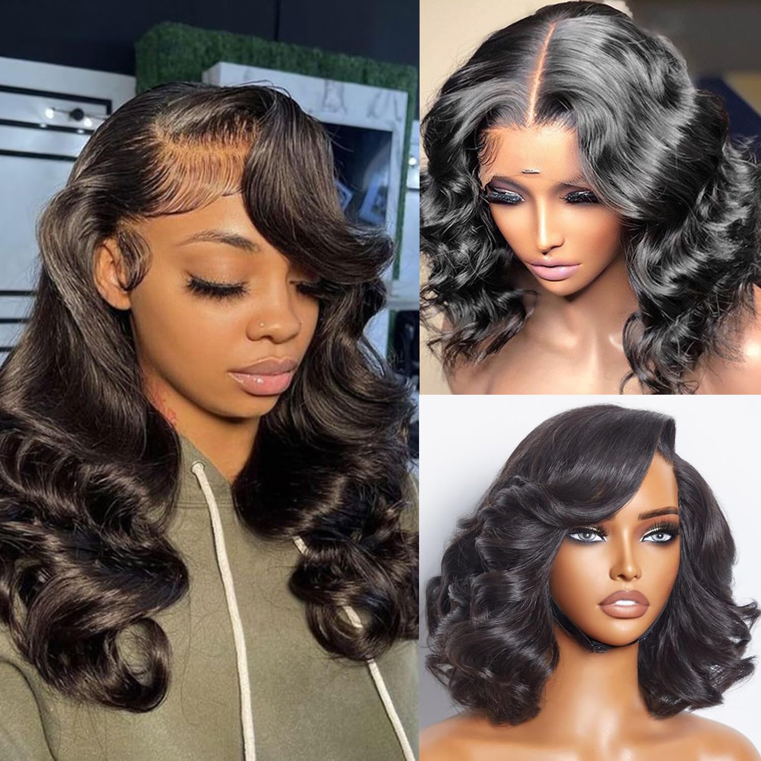 13x6 Body Wave Lace Front Wigs Human Hair Pre Plucked 200% Density Glueless Wigs Human Hair 26 Inch HD Transparent Lace Frontal Wigs Human Hair Wigs for Black Women With Baby Hair