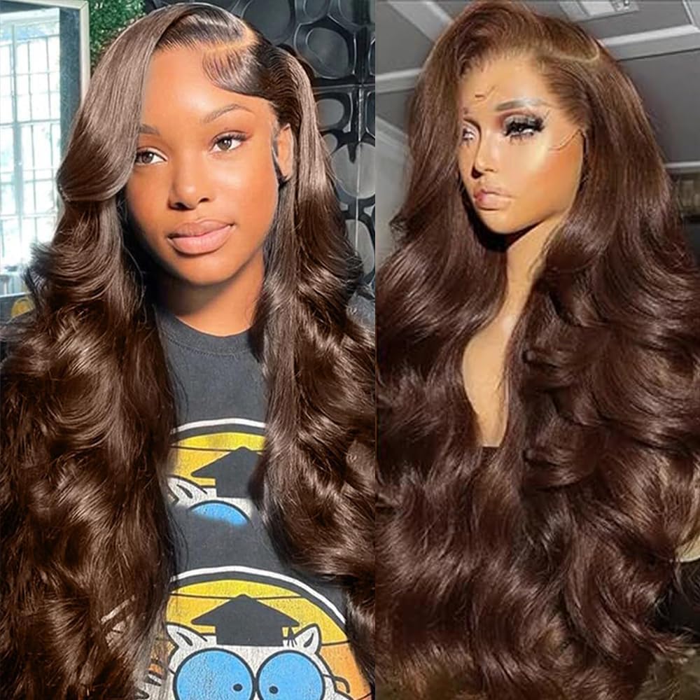 13x6 Body Wave Lace Front Wigs Human Hair Pre Plucked 200% Density Glueless Wigs Human Hair 26 Inch HD Transparent Lace Frontal Wigs Human Hair Wigs for Black Women With Baby Hair