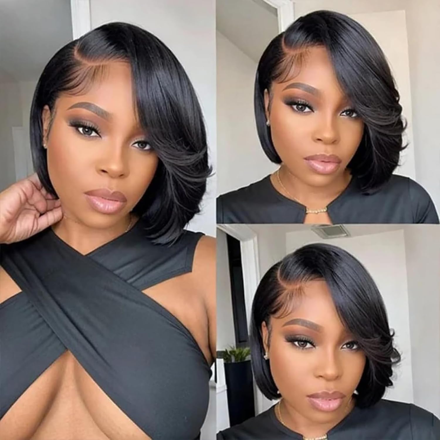 30 Inch 13x6 Lace Front Wigs Human Hair 200 Density Straight HD Lace Front Wigs Pre Plucked Straight Glueless Human Hair 13x6 HD Frontal Human Hair Wig for Women