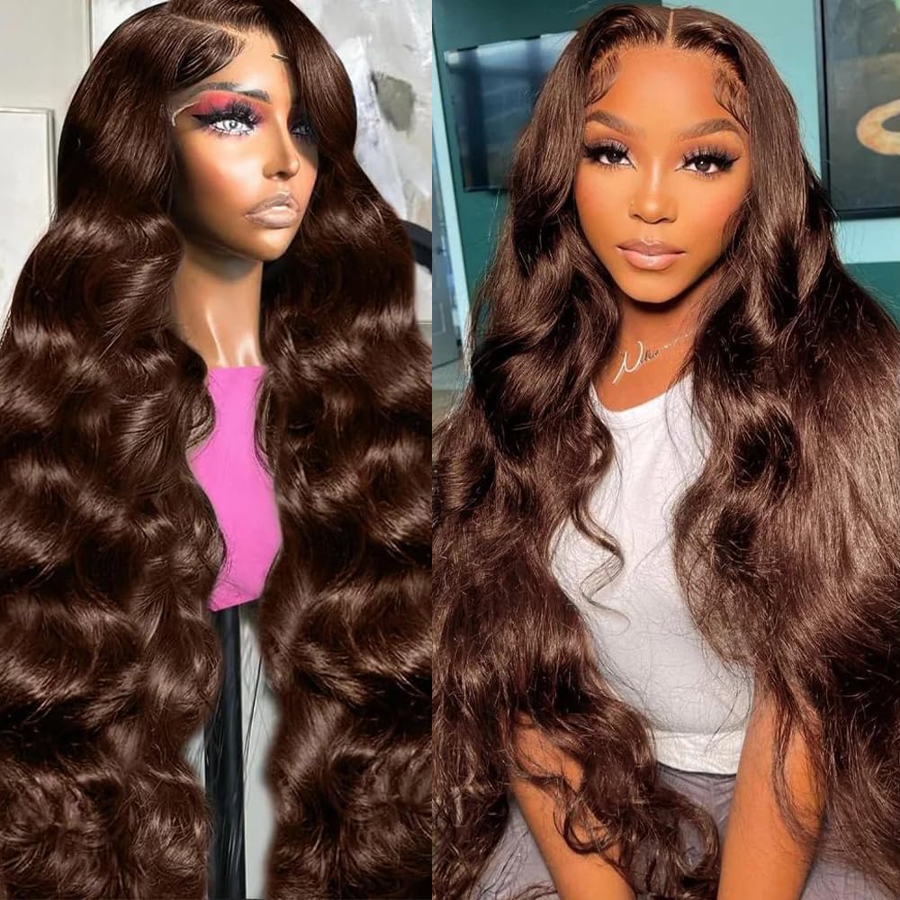 13x6 Body Wave Lace Front Wigs Human Hair Pre Plucked 200% Density Glueless Wigs Human Hair 26 Inch HD Transparent Lace Frontal Wigs Human Hair Wigs for Black Women With Baby Hair