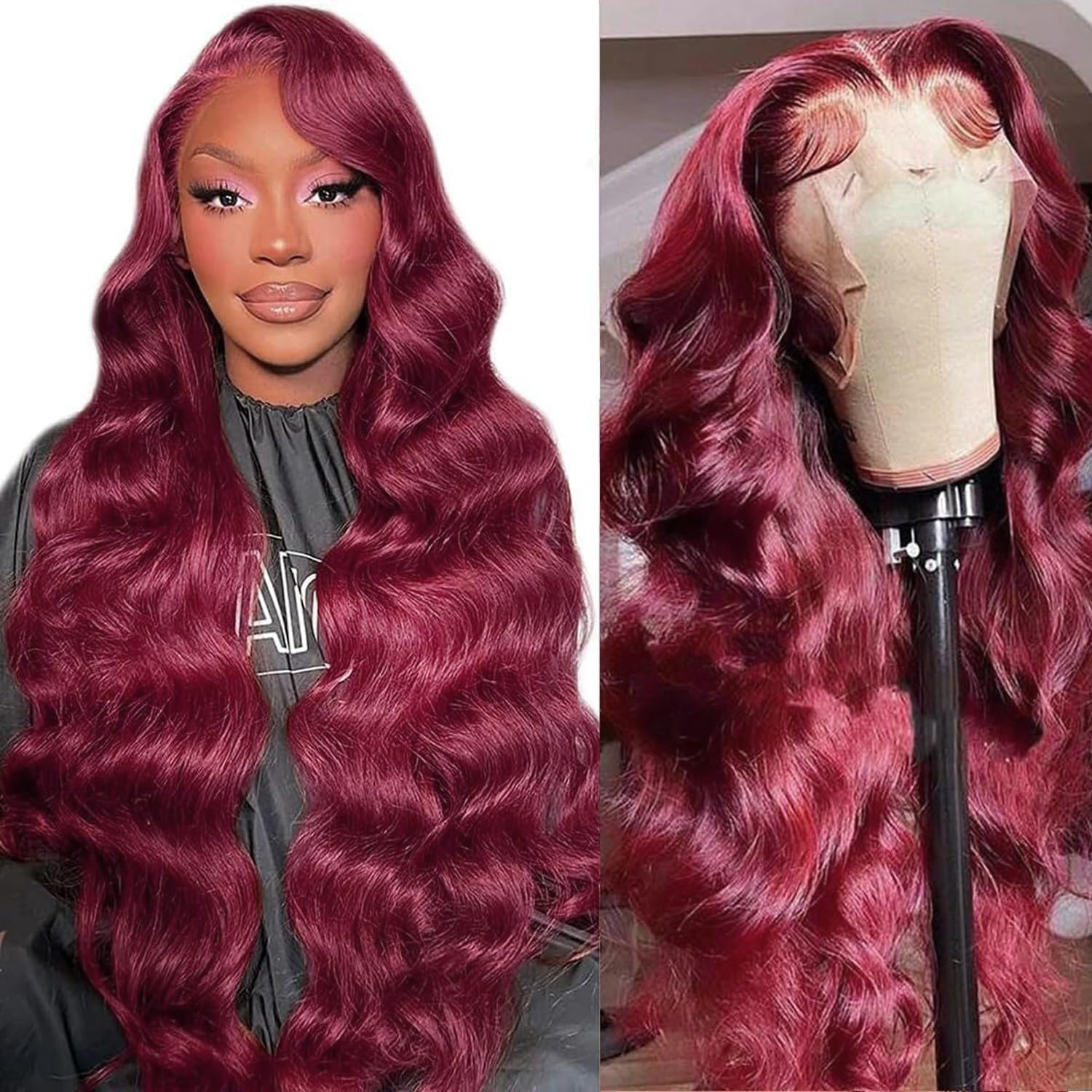 13x6 Body Wave Lace Front Wigs Human Hair Pre Plucked 200% Density Glueless Wigs Human Hair 26 Inch HD Transparent Lace Frontal Wigs Human Hair Wigs for Black Women With Baby Hair