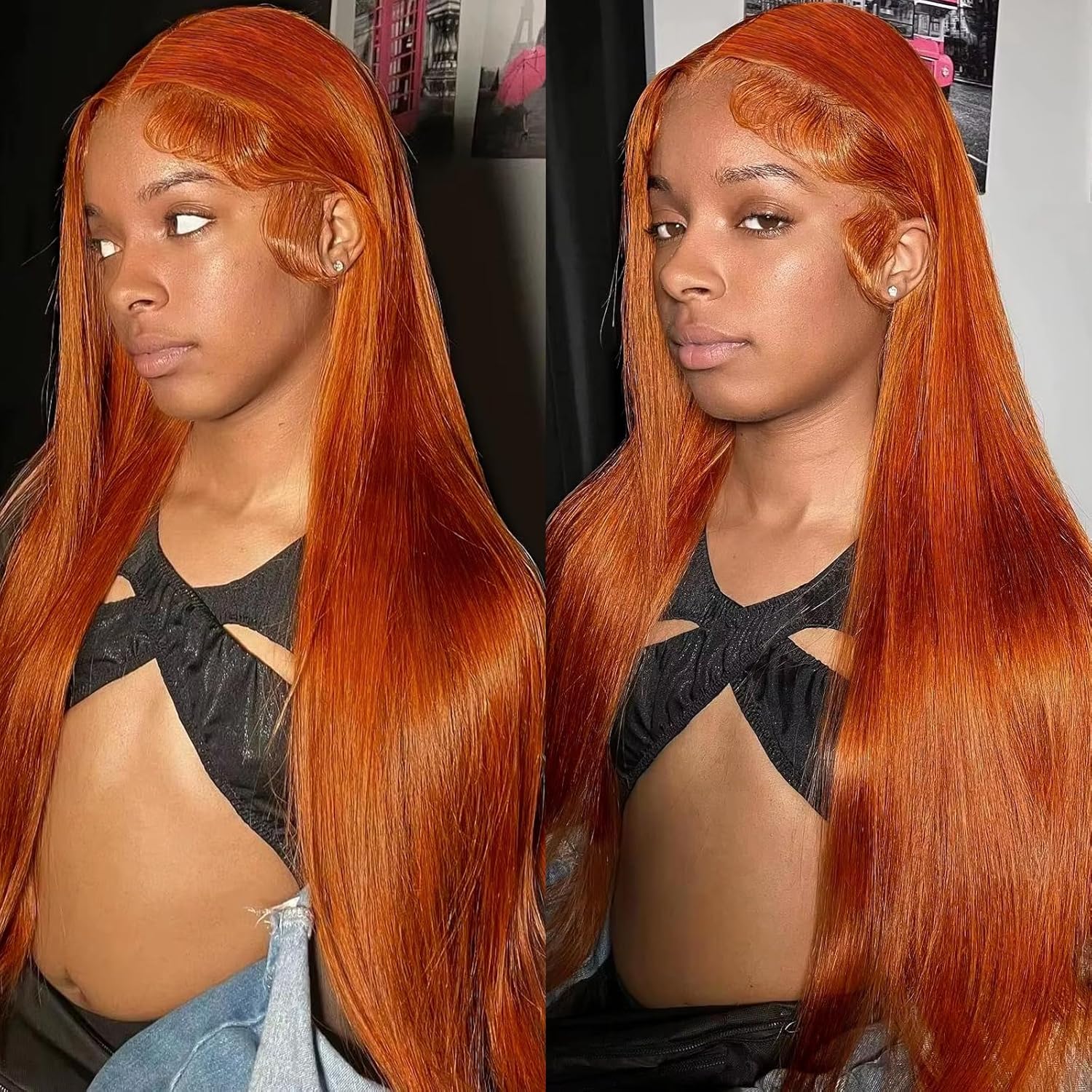 30 Inch 13x6 Lace Front Wigs Human Hair 200 Density Straight HD Lace Front Wigs Pre Plucked Straight Glueless Human Hair 13x6 HD Frontal Human Hair Wig for Women
